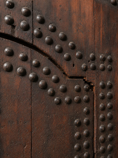19th Century Large Moroccan Ryad Studded Moorish Antique Door