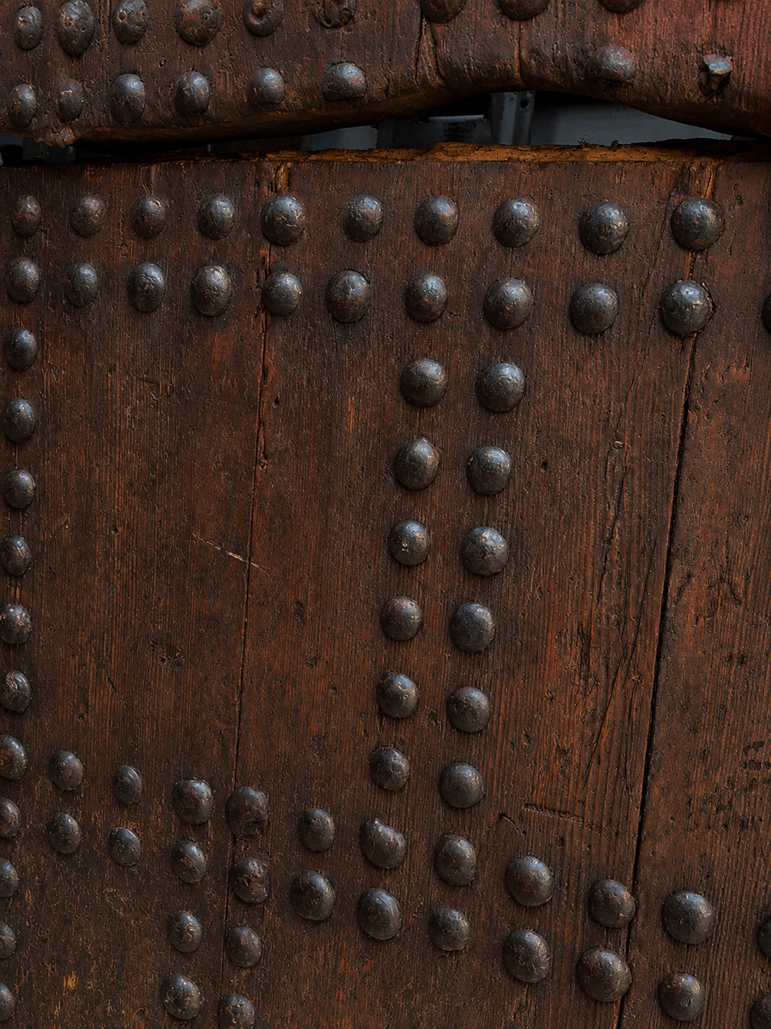19th Century Large Moroccan Ryad Studded Moorish Antique Door