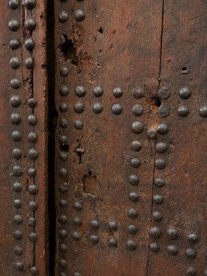 19th Century Large Moroccan Ryad Studded Moorish Antique Door