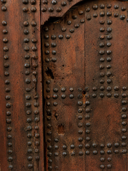 19th Century Large Moroccan Ryad Studded Moorish Antique Door