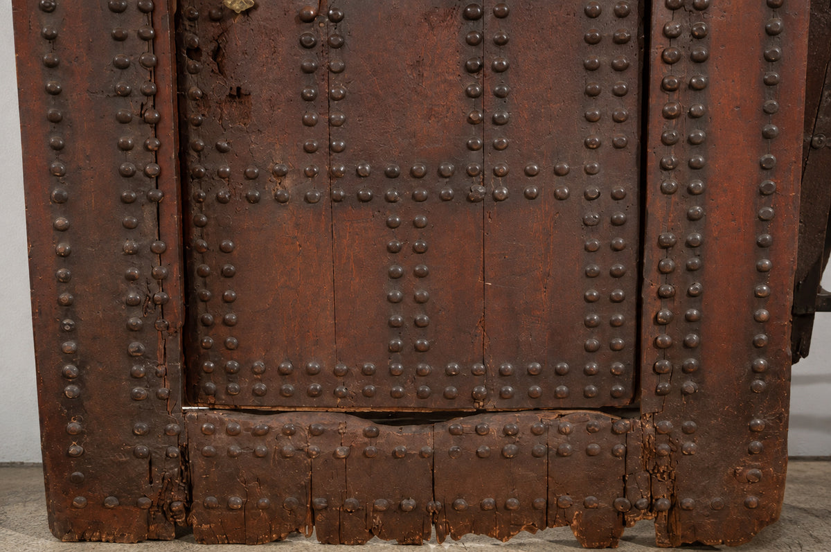 19th Century Large Moroccan Ryad Studded Moorish Antique Door