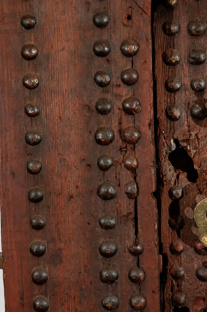19th Century Large Moroccan Ryad Studded Moorish Antique Door