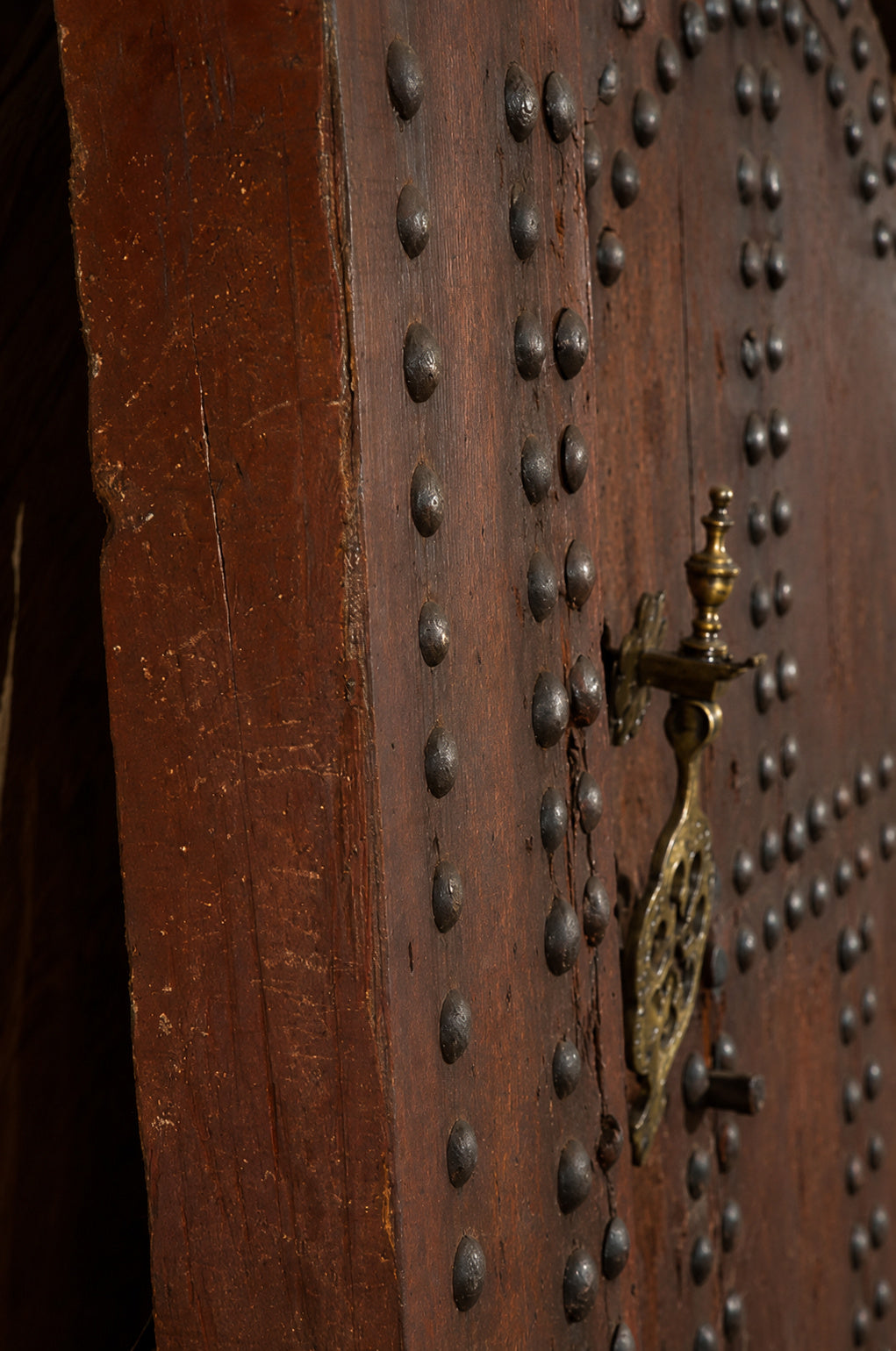 19th Century Large Moroccan Ryad Studded Moorish Antique Door