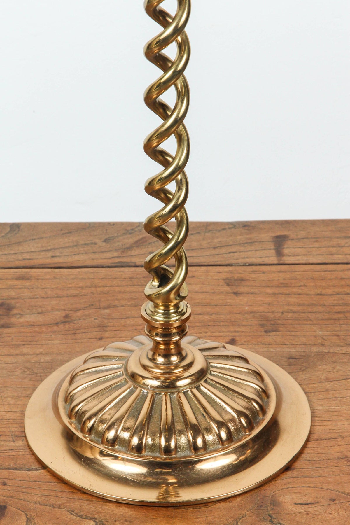 Victorian Brass Candlesticks, Barley Twist Design, Circa 1890 — additional view 5