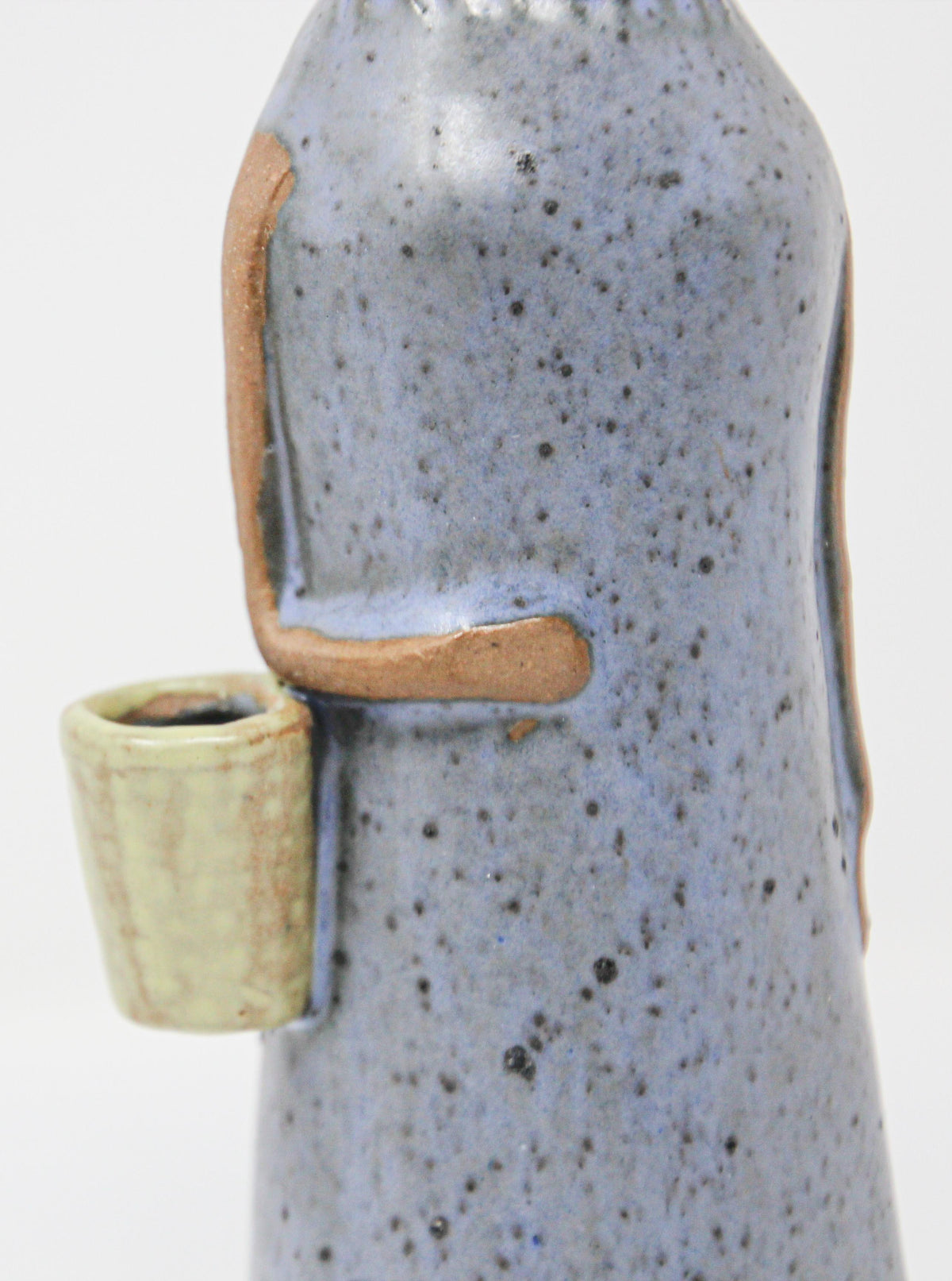 Vintage Traditional Japanese Young Woman Ceramic Sculpture — Japan