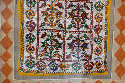 Vintage Gujarat Saurashta Ethnic Beaded Textile India Framed — additional view 11