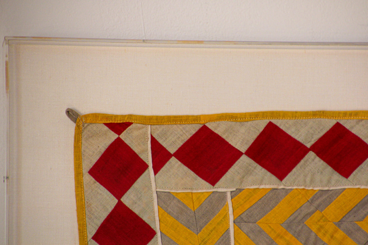 Vintage Gujarat Saurashta Ethnic Beaded Textile India Framed — additional view 14