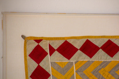 Vintage Gujarat Saurashta Ethnic Beaded Textile India Framed — additional view 14