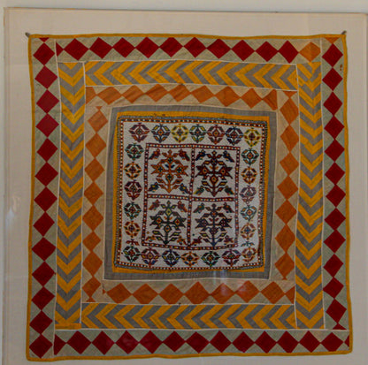 Vintage Gujarat Saurashta Ethnic Beaded Textile India Framed — additional view 4