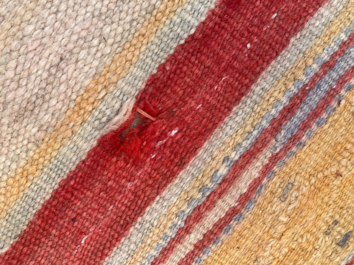 Vintage Moroccan Kilim Rug by Berber Tribes, Handwoven Wool, 1960s — Morocco