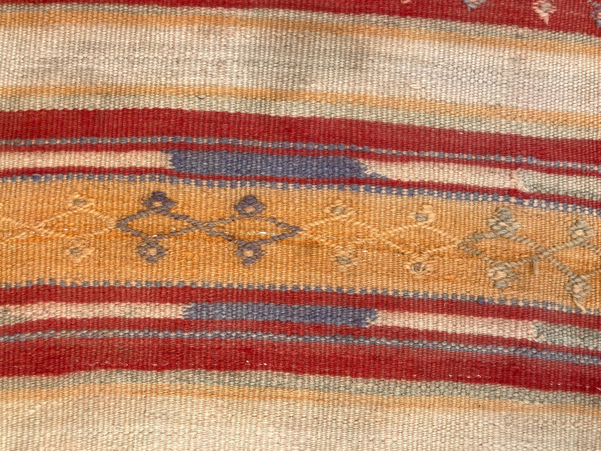 Vintage Moroccan Kilim Rug by Berber Tribes, Handwoven Wool, 1960s — Morocco