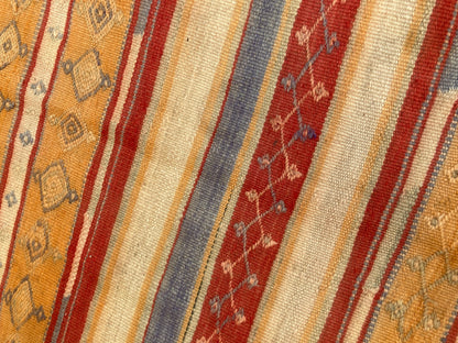 Vintage Moroccan Kilim Rug by Berber Tribes, Handwoven Wool, 1960s — Morocco