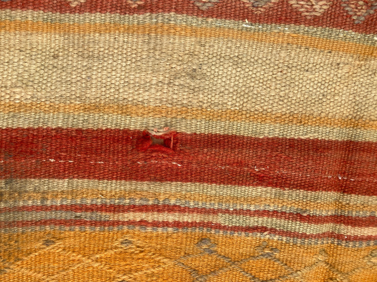 Vintage Moroccan Kilim Rug by Berber Tribes, Handwoven Wool, 1960s — Morocco
