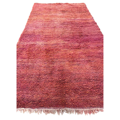 Moroccan Shaggy Wool Rug by Berber Tribes, Red High Pile, Vintage 1980