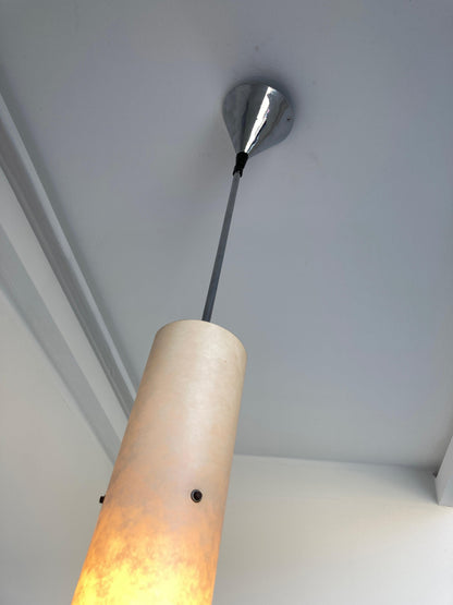 Stitched Parchment Pendant Light in the Style of Santa & Cole, Spain, 1980 — additional view 16