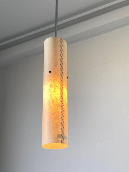 Stitched Parchment Pendant Light in the Style of Santa & Cole, Spain, 1980 — additional view 18