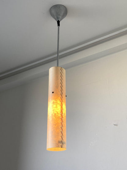 Stitched Parchment Pendant Light in the Style of Santa & Cole, Spain, 1980 — additional view 19