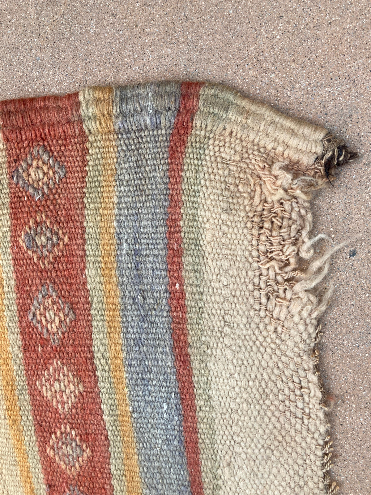 Vintage Moroccan Kilim Rug by Berber Tribes, Handwoven Wool, 1960s — Morocco