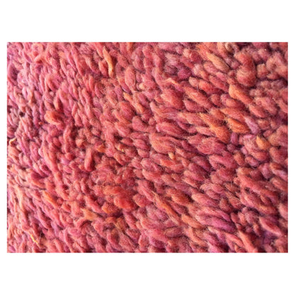 Moroccan Shaggy Wool Rug by Berber Tribes, Red High Pile, Vintage 1980