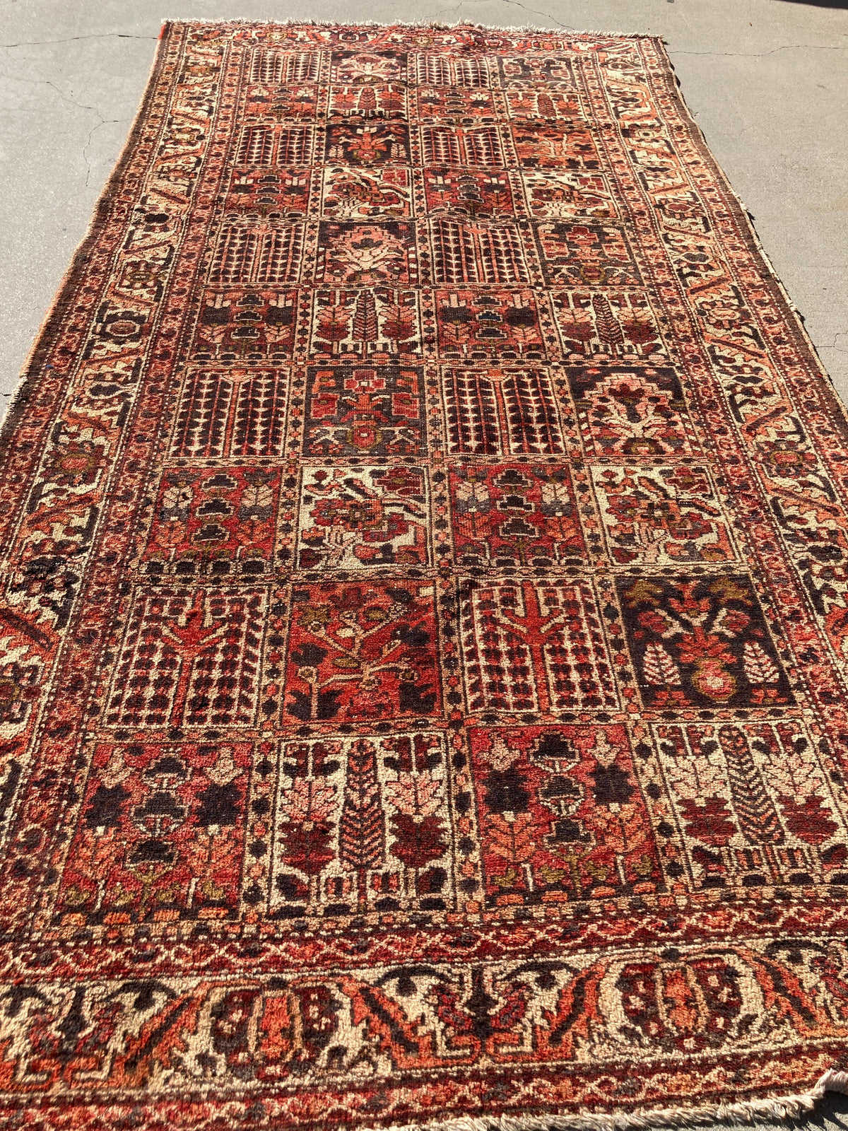 Antique Hand-Knotted Wool Rug from Turkey, Bohemian Design, Circa 1940 — Turkey
