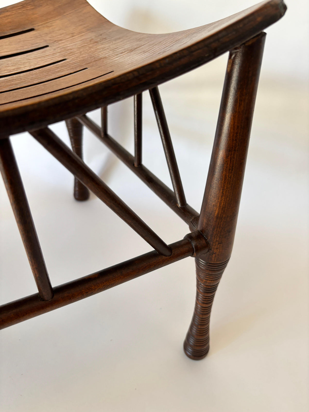 Egyptian Revival Thebes Stool, Attributed to Liberty of London, Early 20th Century — additional view 11