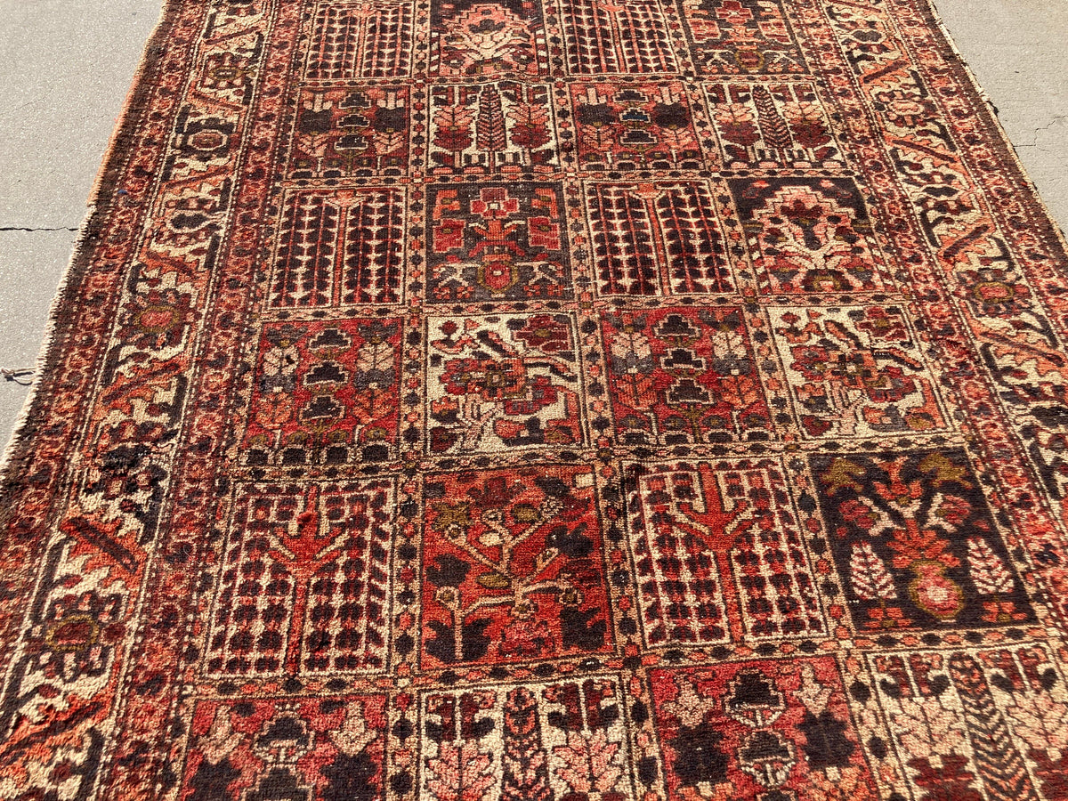 Antique Hand-Knotted Wool Rug from Turkey, Bohemian Design, Circa 1940 — Turkey