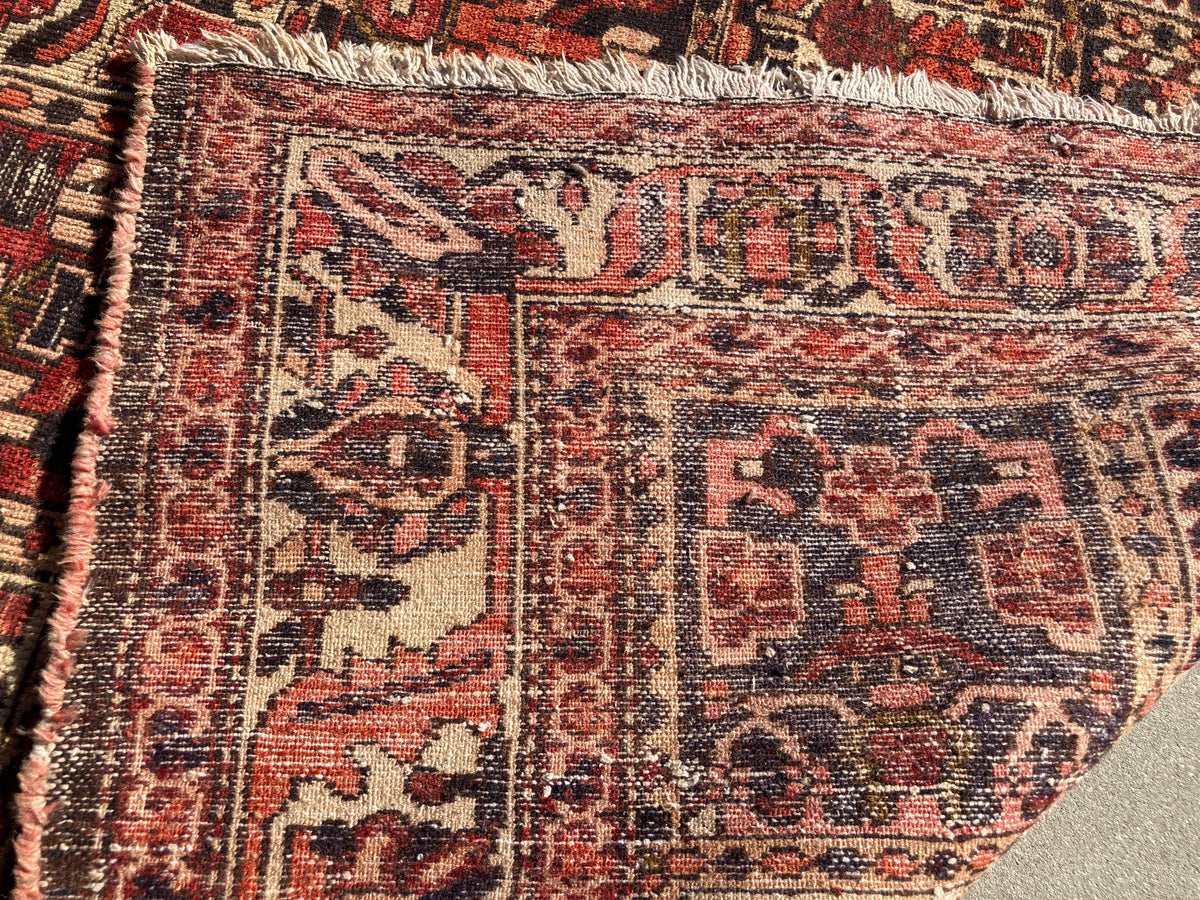 Antique Hand-Knotted Wool Rug from Turkey, Bohemian Design, Circa 1940 — Turkey
