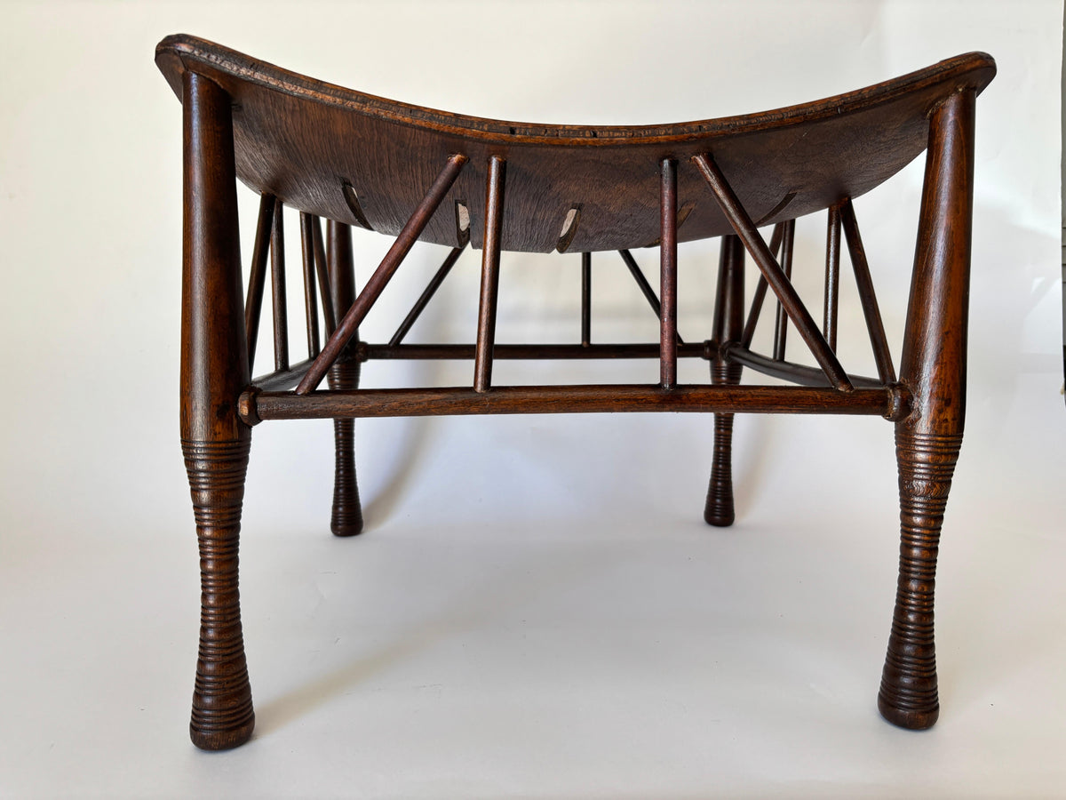 Egyptian Revival Thebes Stool, Attributed to Liberty of London, Early 20th Century — additional view 3