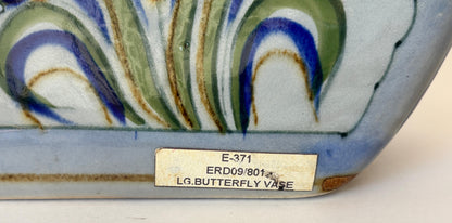Vintage Erandi Tonalá Pottery Flask Vase, Hand-Painted, Signed, Circa 1970s — additional view 13