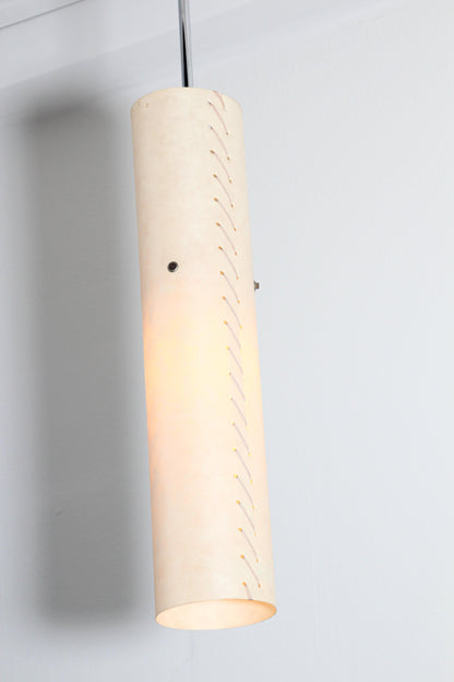Stitched Parchment Pendant Light in the Style of Santa & Cole, Spain, 1980 — additional view 2