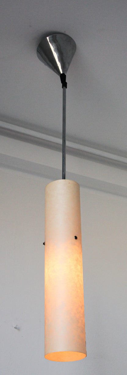 Stitched Parchment Pendant Light in the Style of Santa & Cole, Spain, 1980 — additional view 3