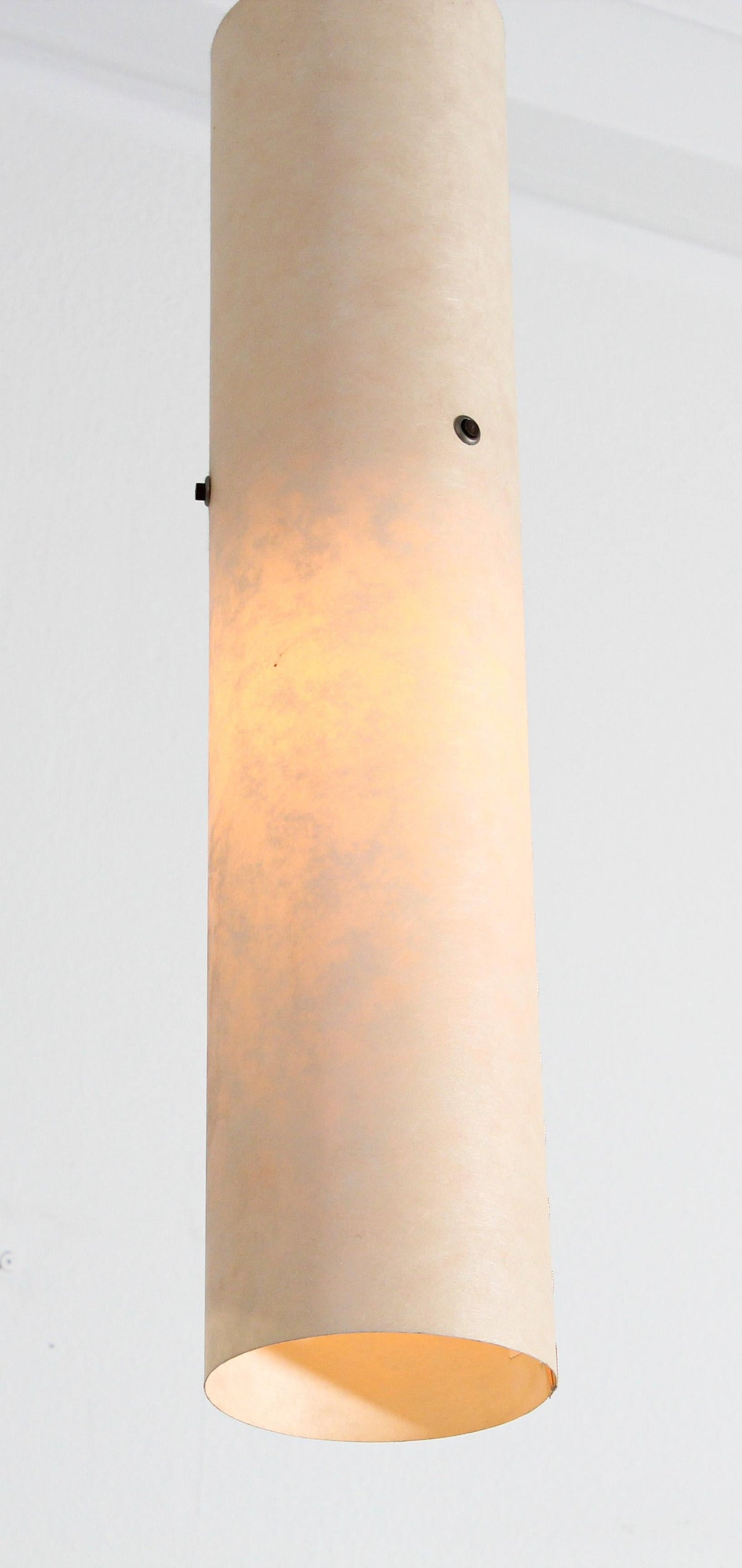 Stitched Parchment Pendant Light in the Style of Santa & Cole, Spain, 1980 — additional view 5