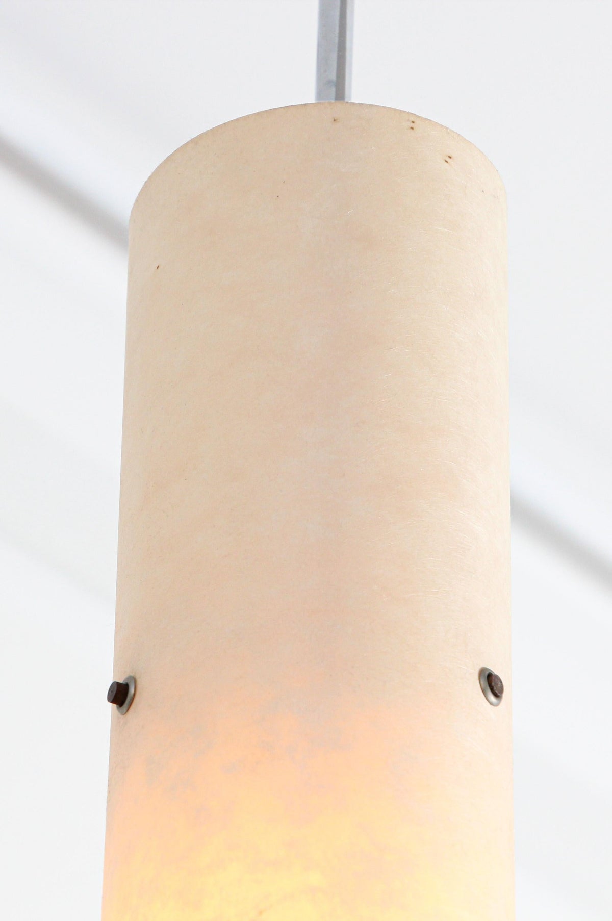 Stitched Parchment Pendant Light in the Style of Santa & Cole, Spain, 1980 — additional view 7