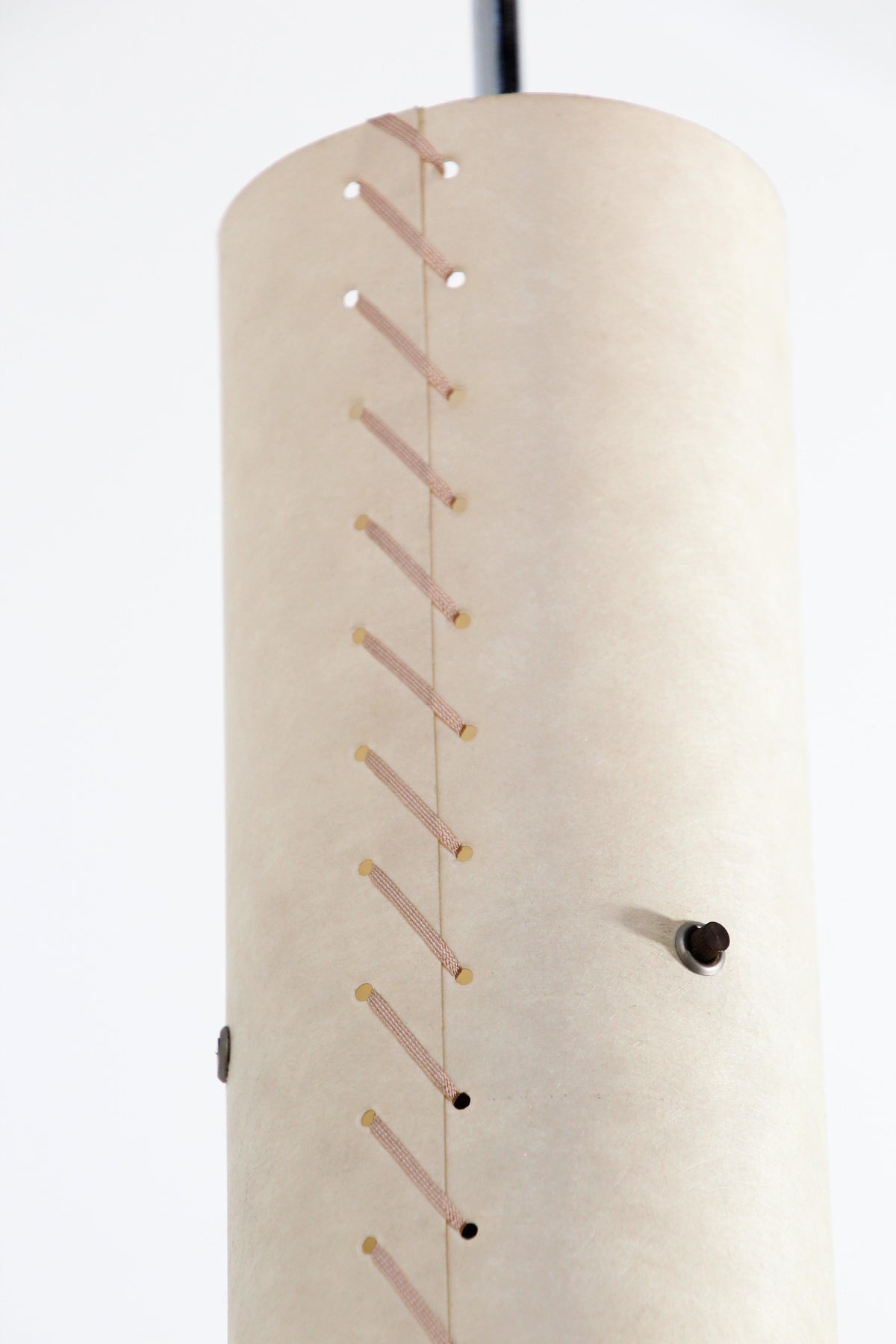 Stitched Parchment Pendant Light in the Style of Santa & Cole, Spain, 1980 — additional view 13