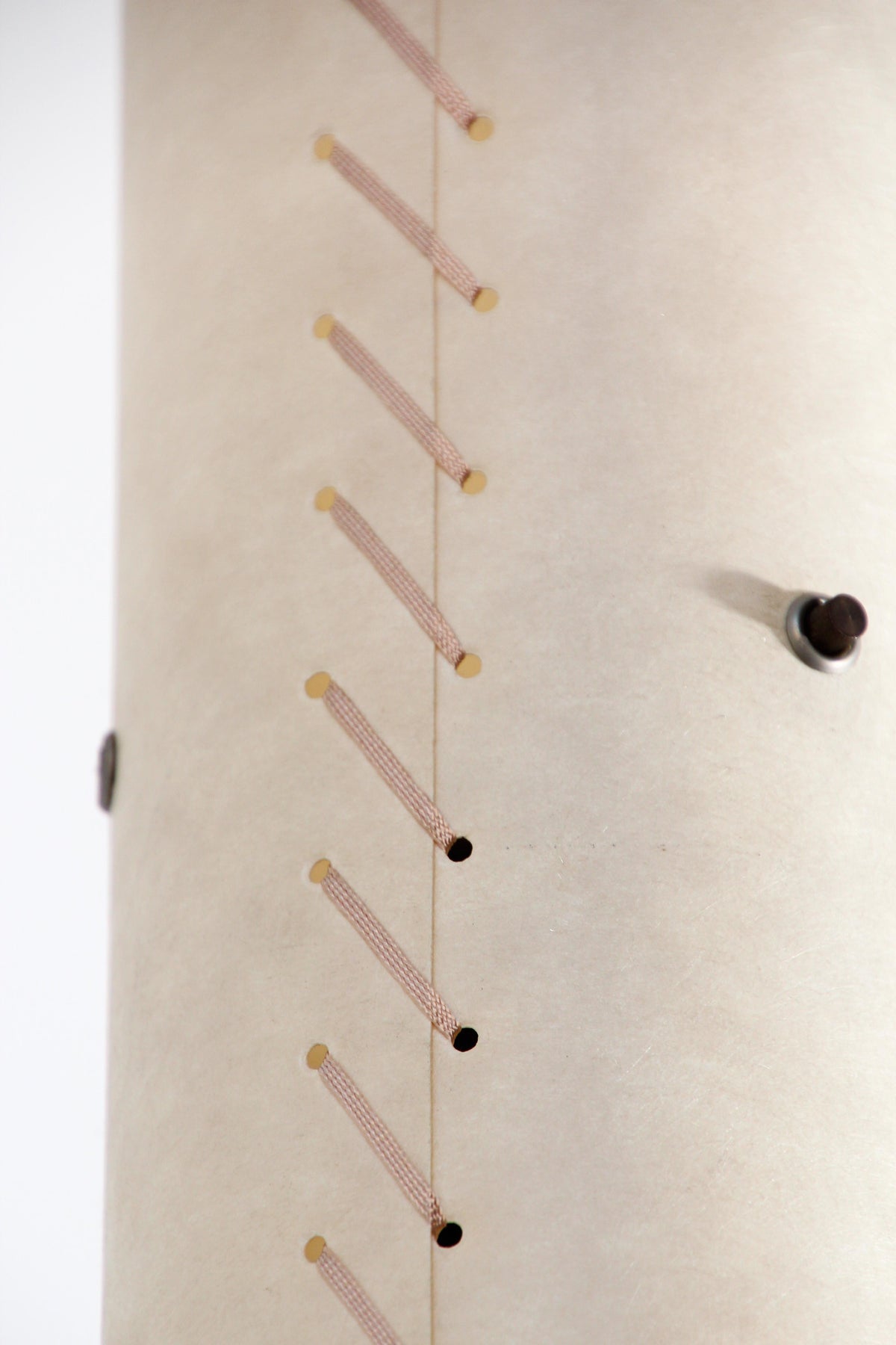Stitched Parchment Pendant Light in the Style of Santa & Cole, Spain, 1980 — additional view 10