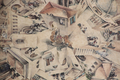 Framed Hand-Painted Jerusalem Art, Modern Style, Late 20th Century — additional view 14