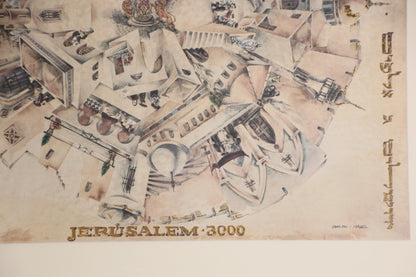 Framed Hand-Painted Jerusalem Art, Modern Style, Late 20th Century — additional view 19