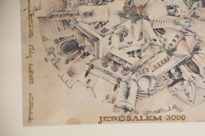 Framed Hand-Painted Jerusalem Art, Modern Style, Late 20th Century — additional view 20