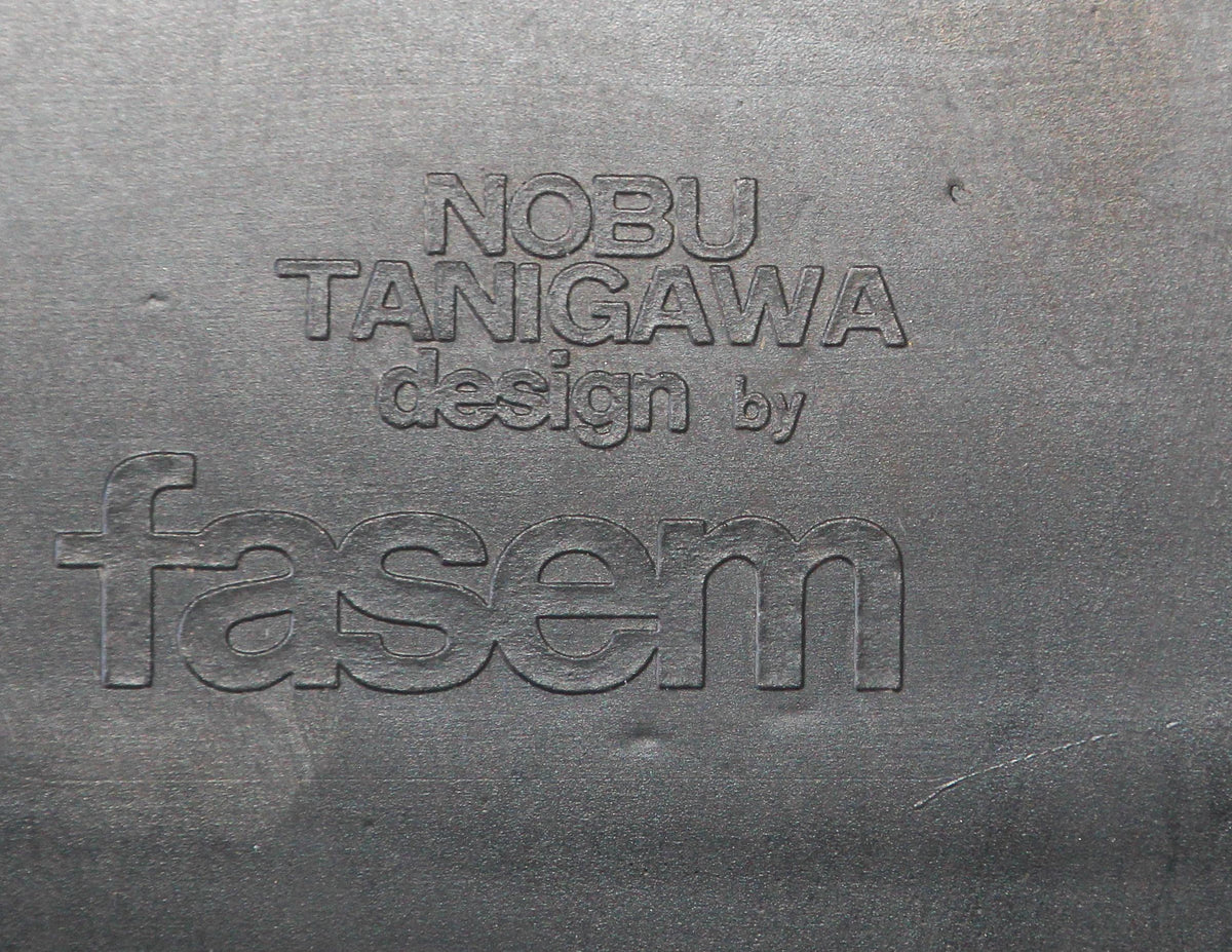 Nobu Tanigawa "Nardis" Black Bar Stools with Back for Fasem Italy, Set of Two — Italy