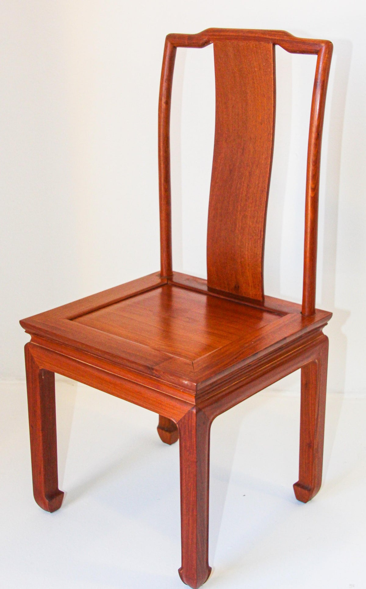 Vintage Chinese Ming Style Side Chair, Handcrafted in Hong Kong, 1950 — additional view 11