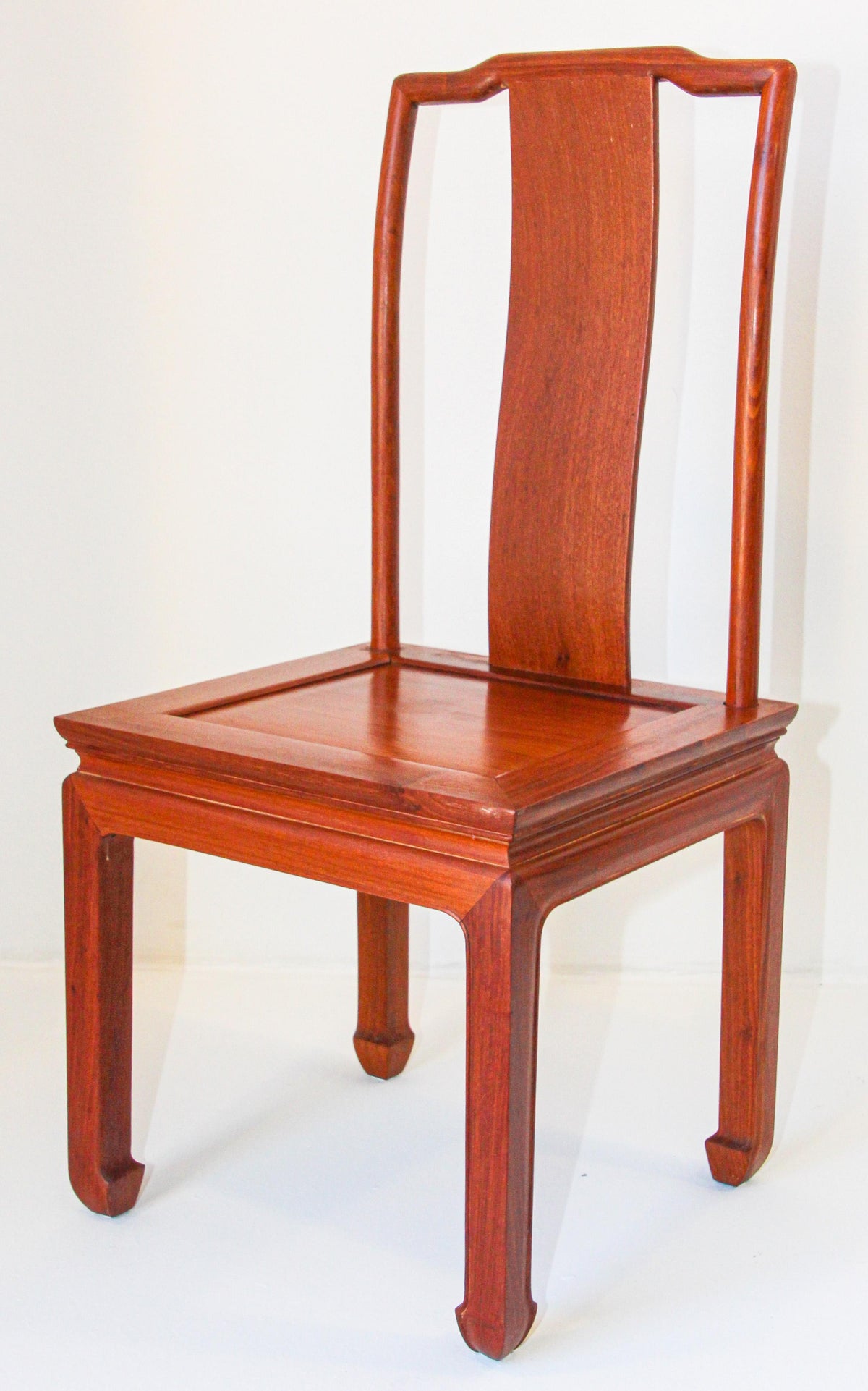 Vintage Chinese Ming Style Side Chair, Handcrafted in Hong Kong, 1950 — additional view 12
