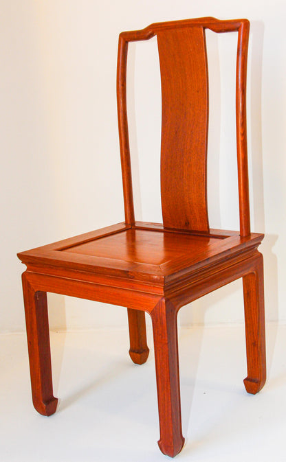 Vintage Chinese Ming Style Side Chair, Handcrafted in Hong Kong, 1950 — additional view 15