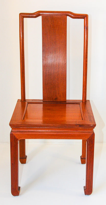 Vintage Chinese Ming Style Side Chair, Handcrafted in Hong Kong, 1950 — additional view 3