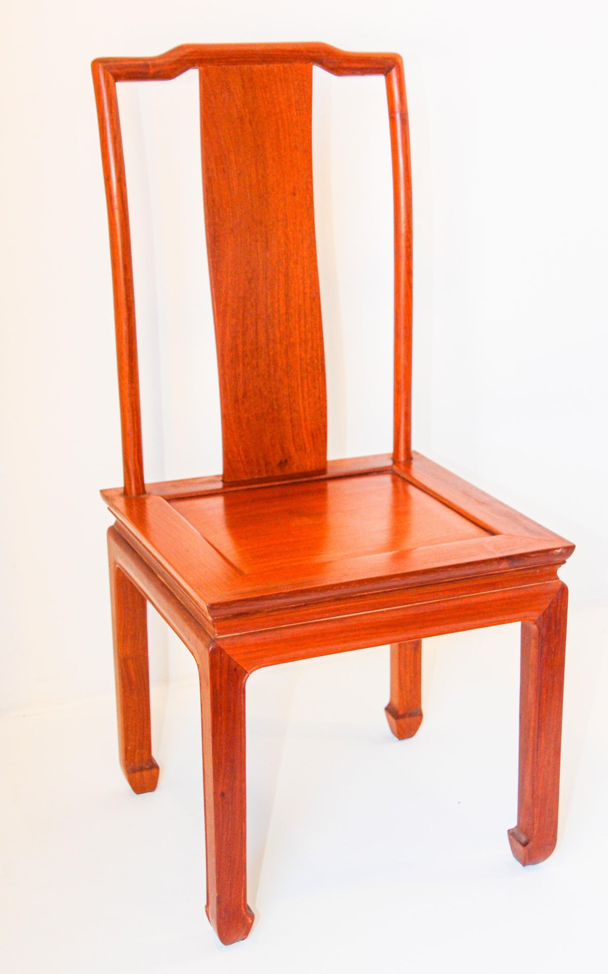 Vintage Chinese Ming Style Side Chair, Handcrafted in Hong Kong, 1950 — additional view 5