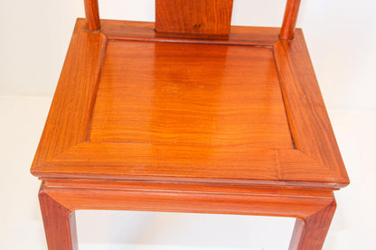 Vintage Chinese Ming Style Side Chair, Handcrafted in Hong Kong, 1950 — additional view 6