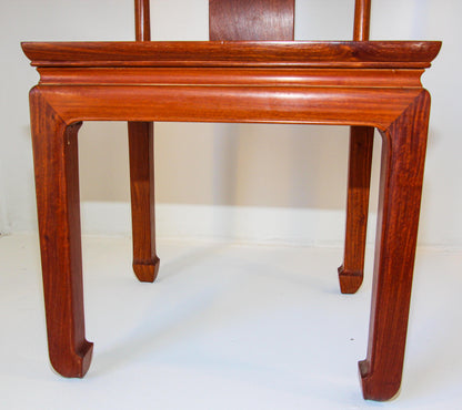 Vintage Chinese Ming Style Side Chair, Handcrafted in Hong Kong, 1950 — additional view 9