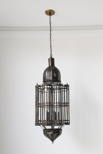 Large Clear Glass Moorish Mamounia Pendant Chandelier, Clear Glass – view 3
