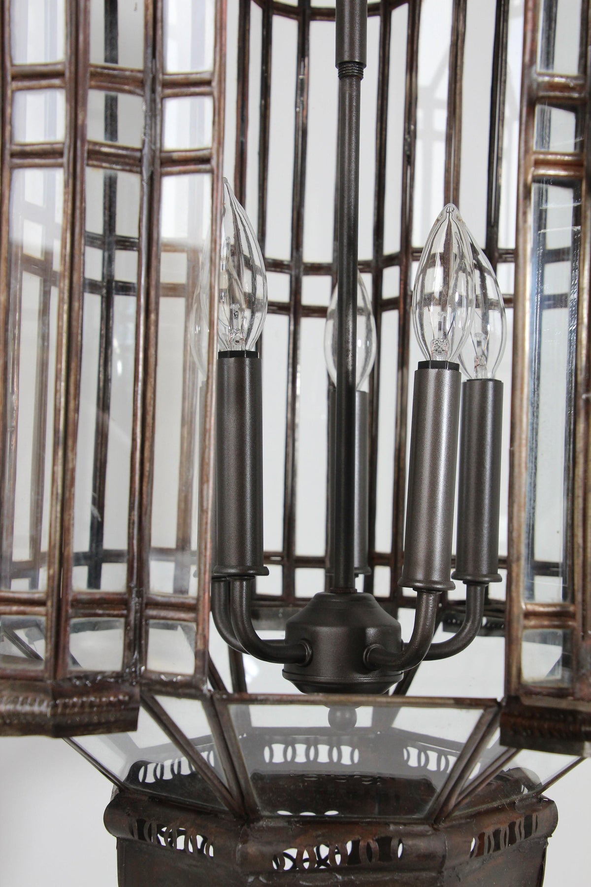 Large Clear Glass Moorish Mamounia Pendant Chandelier, Clear Glass – view 5