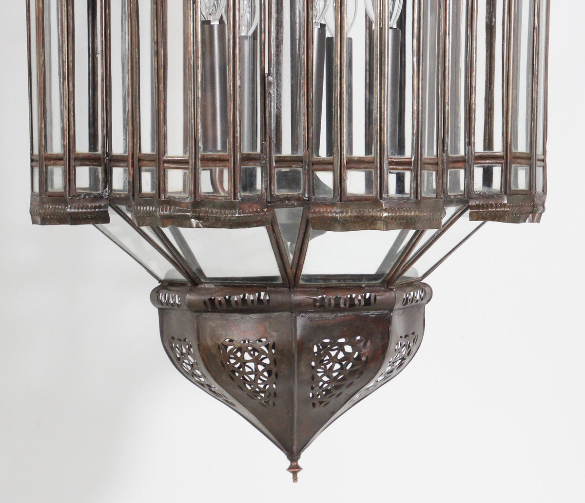 Large Clear Glass Moorish Mamounia Pendant Chandelier, Clear Glass – view 7