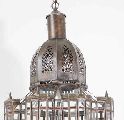 Large Clear Glass Moorish Mamounia Pendant Chandelier, Clear Glass – view 8